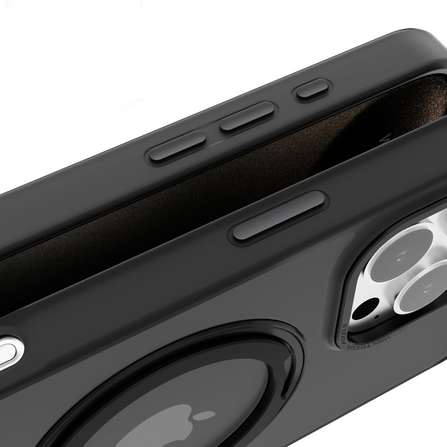 Mocalz Protector Series III Matte Phone Case with Metal Ring Kickstand for S24 Ultra. Hardcover TPU/PC, Anti-Drop, Scratchproof, Shockproof Case.