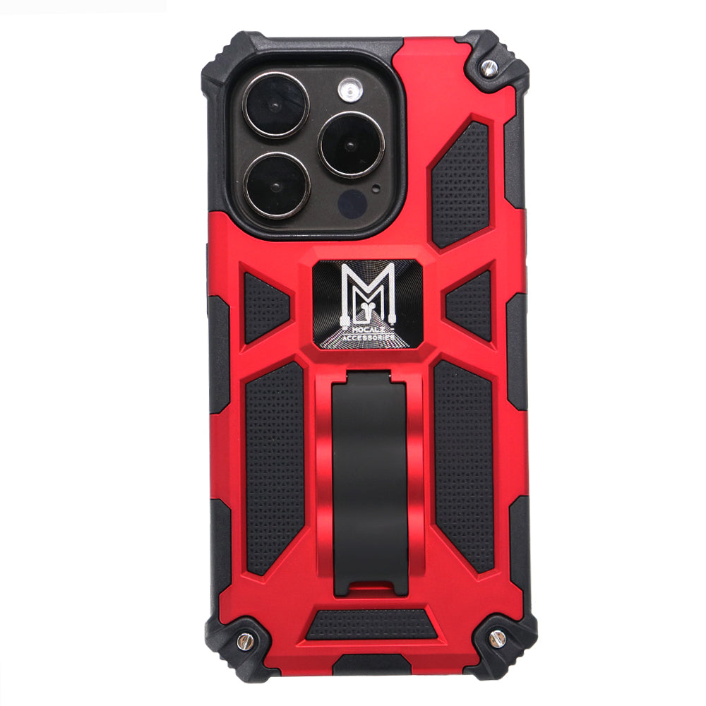 Mocalz Defender Series I Dual Layer Protective Samsung S22+ Case with Metal Kickstand | Rugged, Drop-Tested, Shockproof Mobile Cover for Samsung S22 Plus