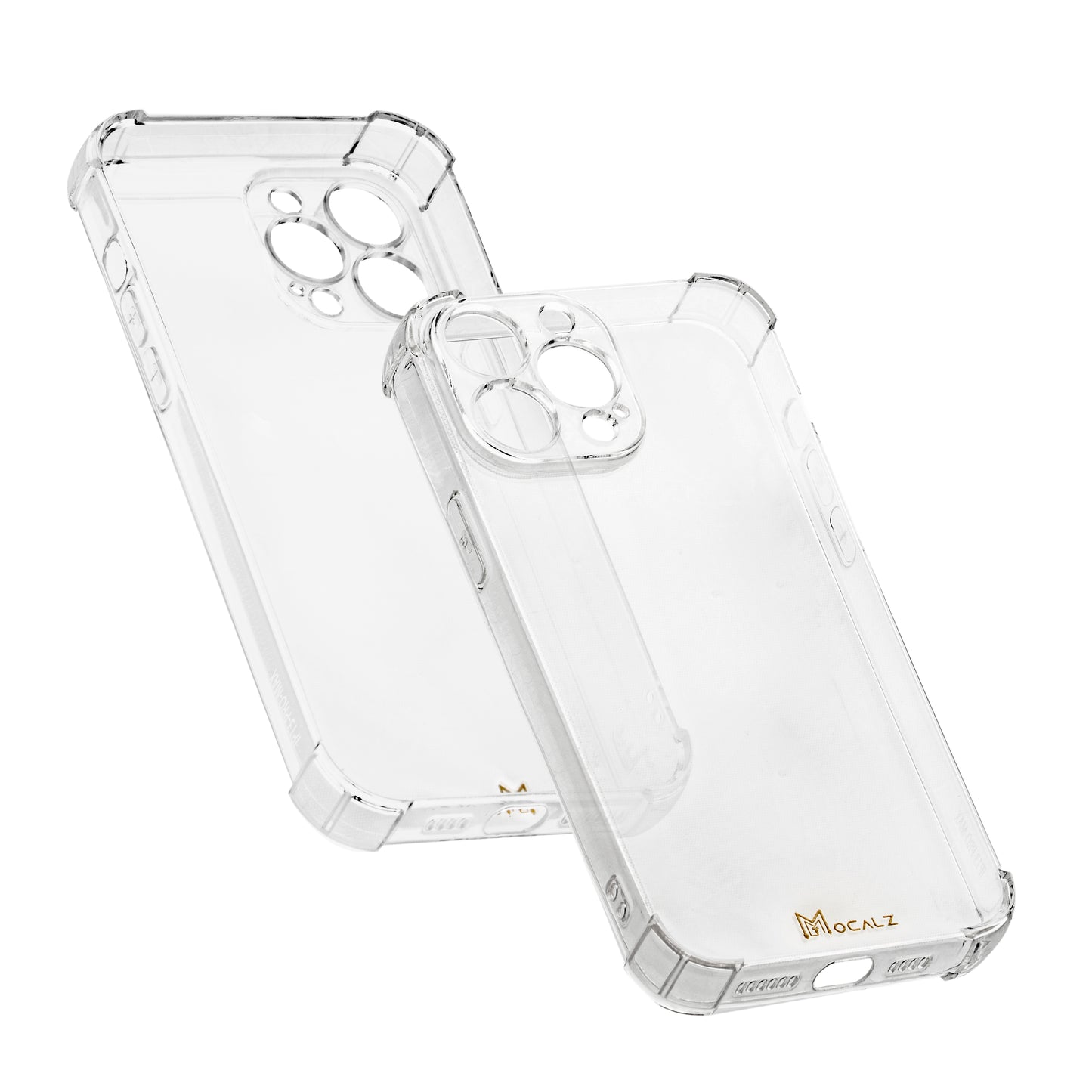 Mocalz Protector Series I Clear Phone Case Compatible with iPhone 14 Pro Max, Non Yellowing Protective Cell Soft TPU Phone Cover, Crystal Clear, Back Bumper Phone Case.